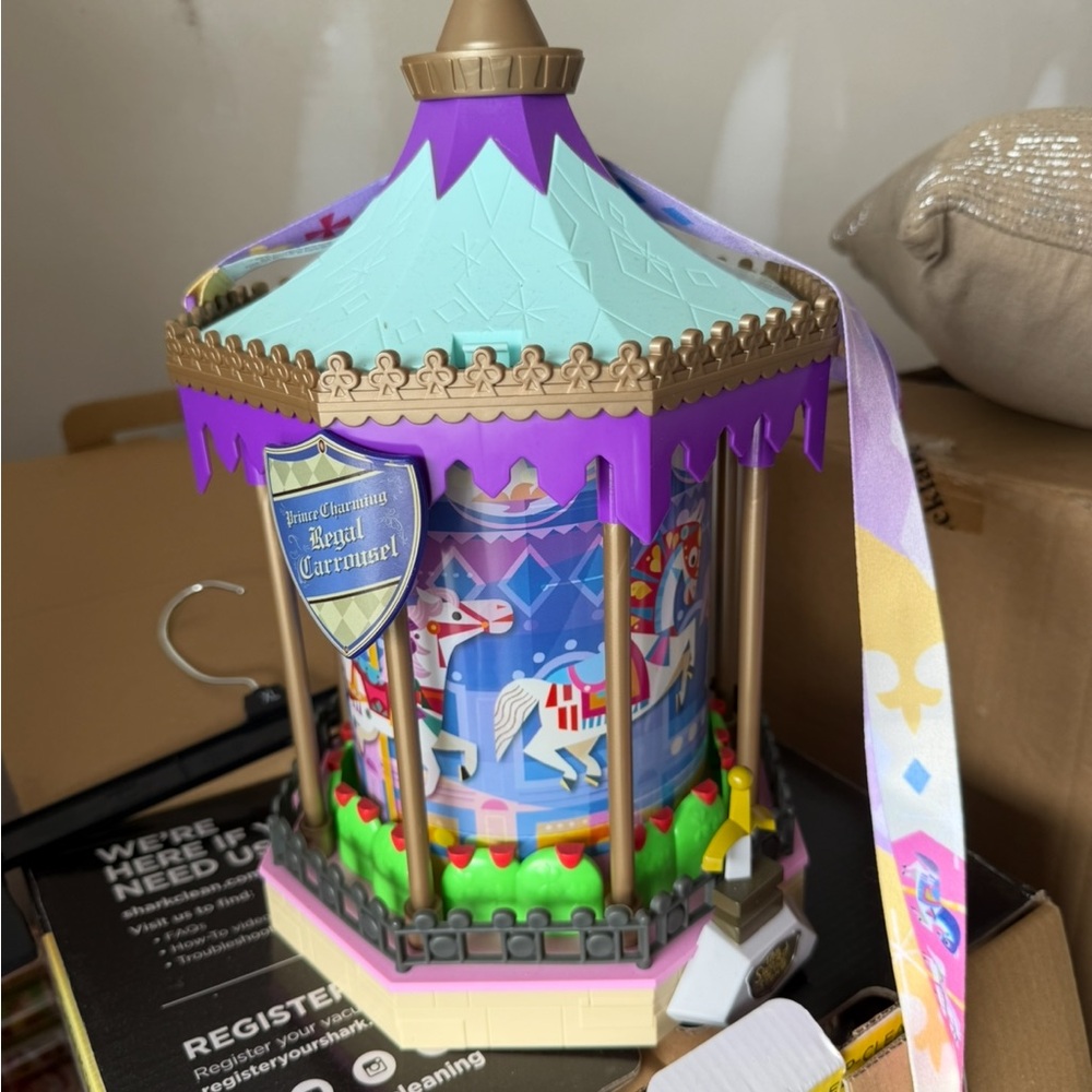 Disney Colorful Carousel Lantern with Purple and Gold Accents